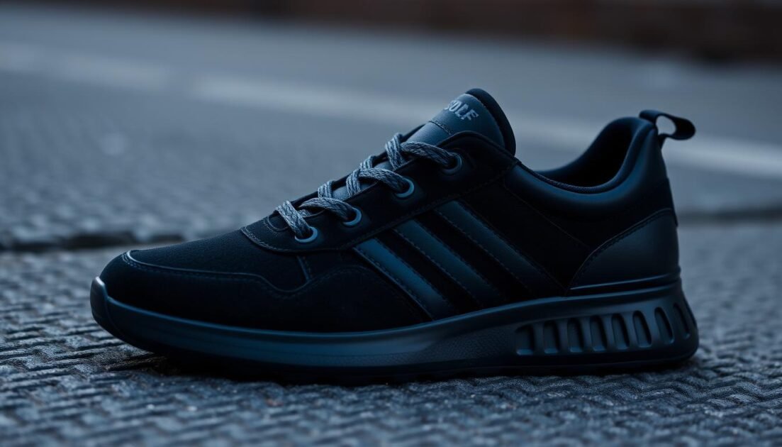 black on black sneakers
