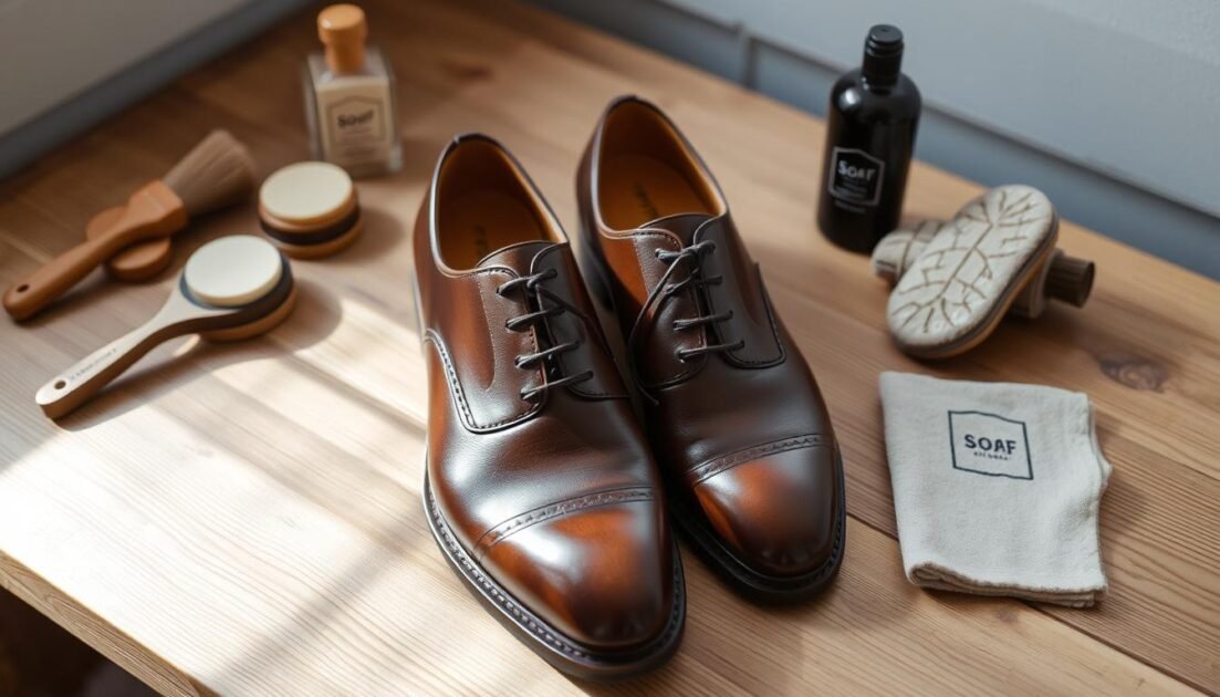leather shoe care