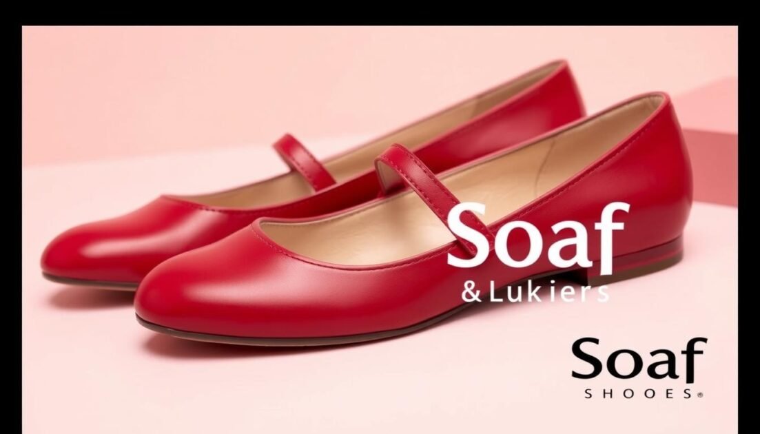 red mary jane flats womens