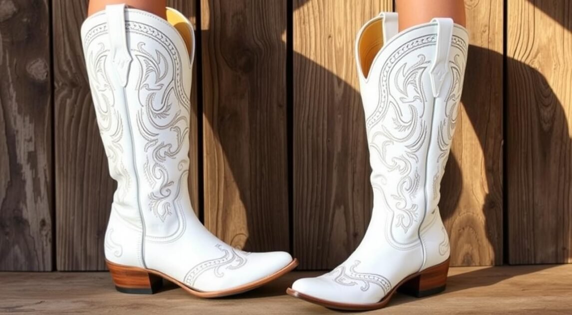 women's white cowboy boots